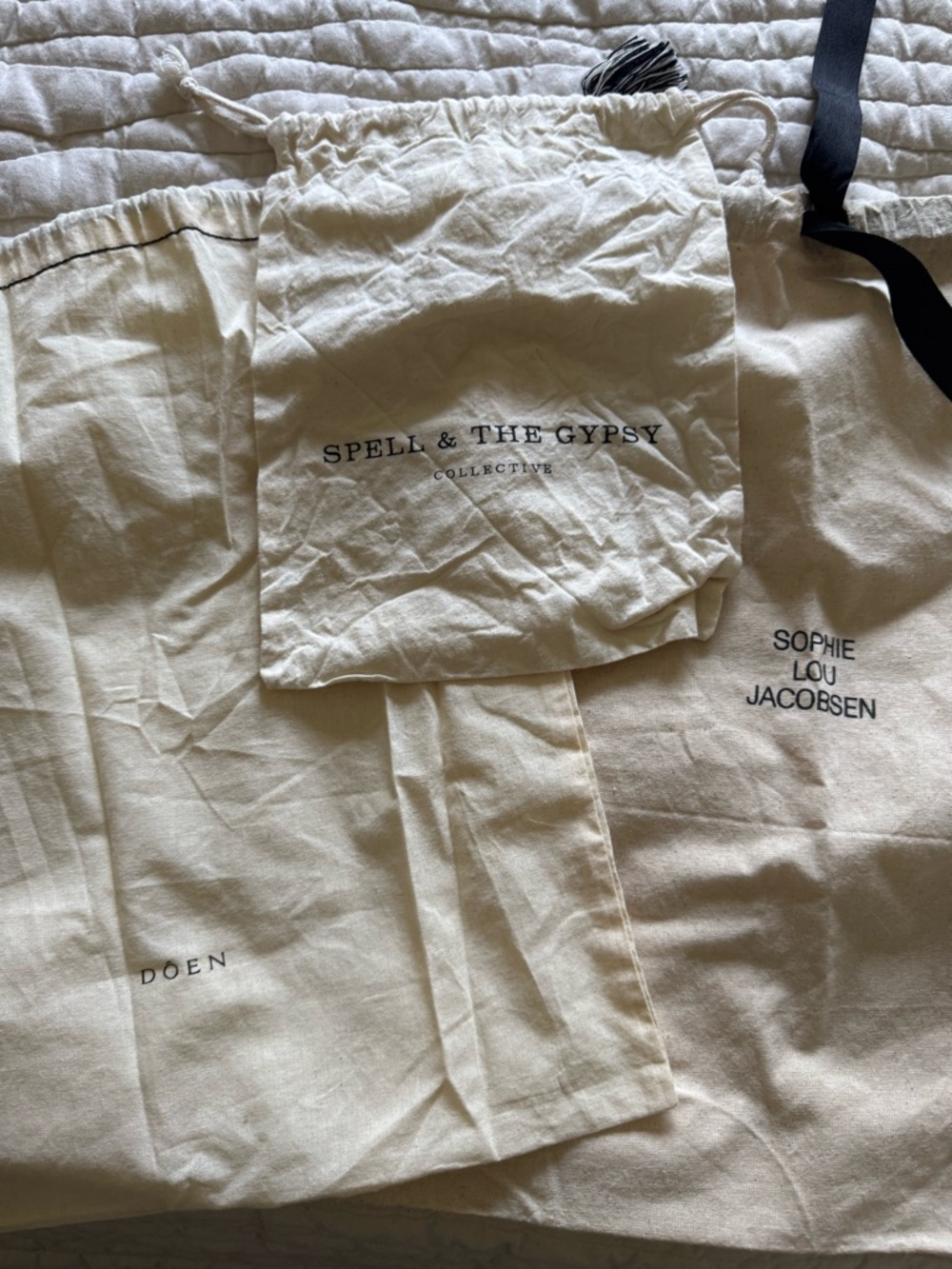 Designer Brand Dust Bag Bundle Set of 3